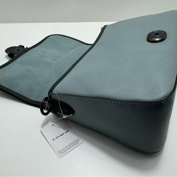 COACH Soft Tabby Shoulder Bag In Colorblock
Blue & Dark Forest Green NWT - Picture 11 of 14